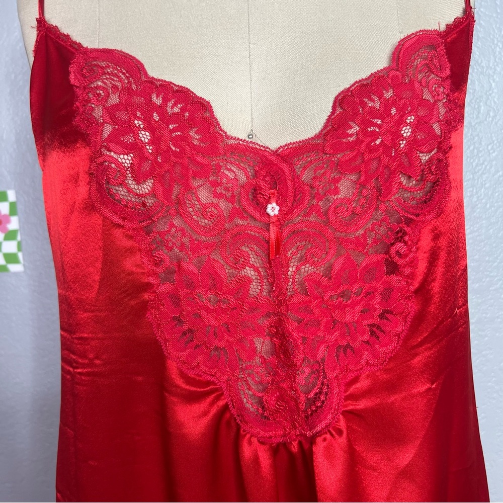 Vintage Faye Nightgown Maxi Semi Sheer slip dress NWOT Size medium - Picture 4 of 9